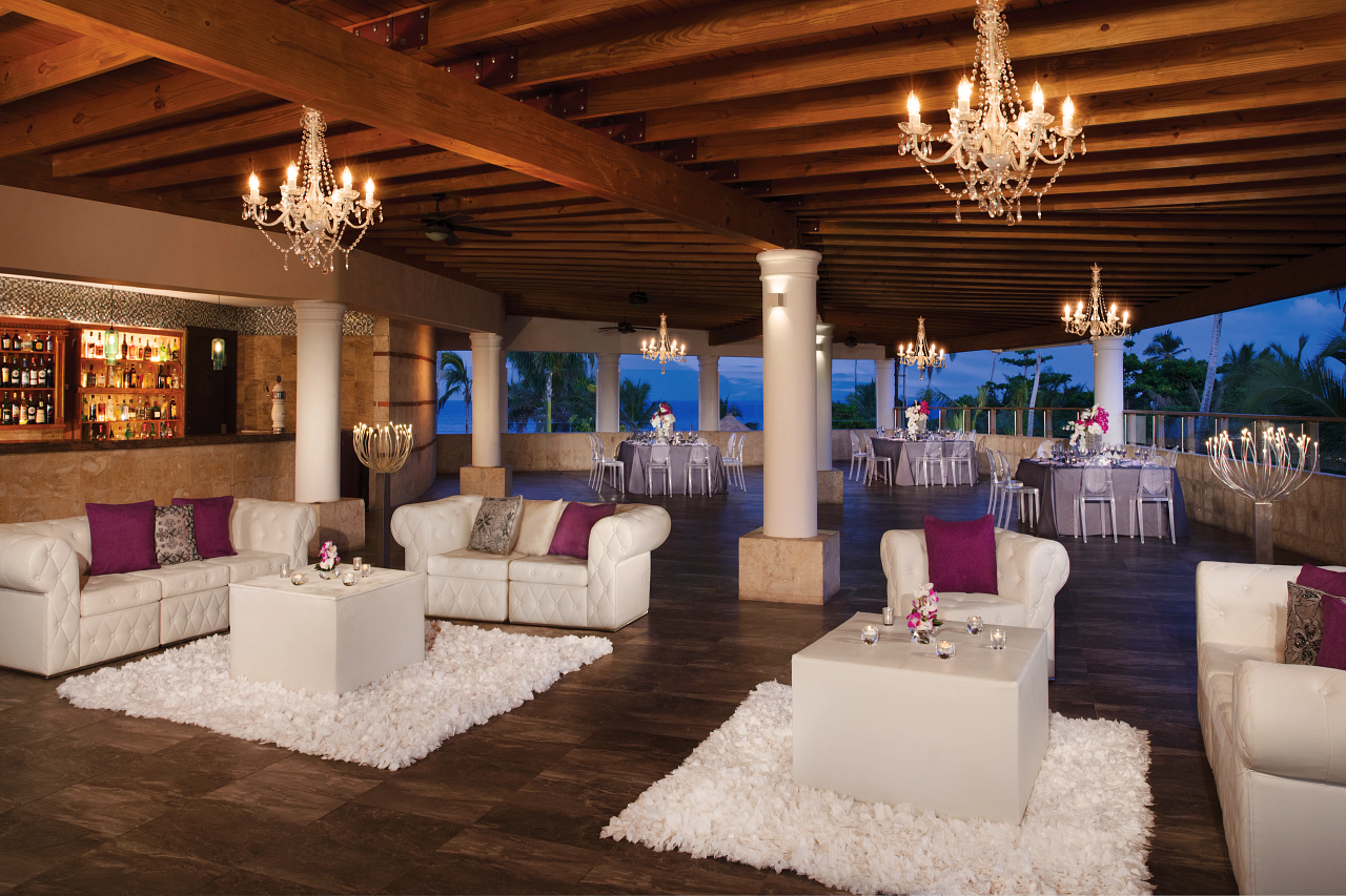 Terraza para bodas en Dreams Punta Cana