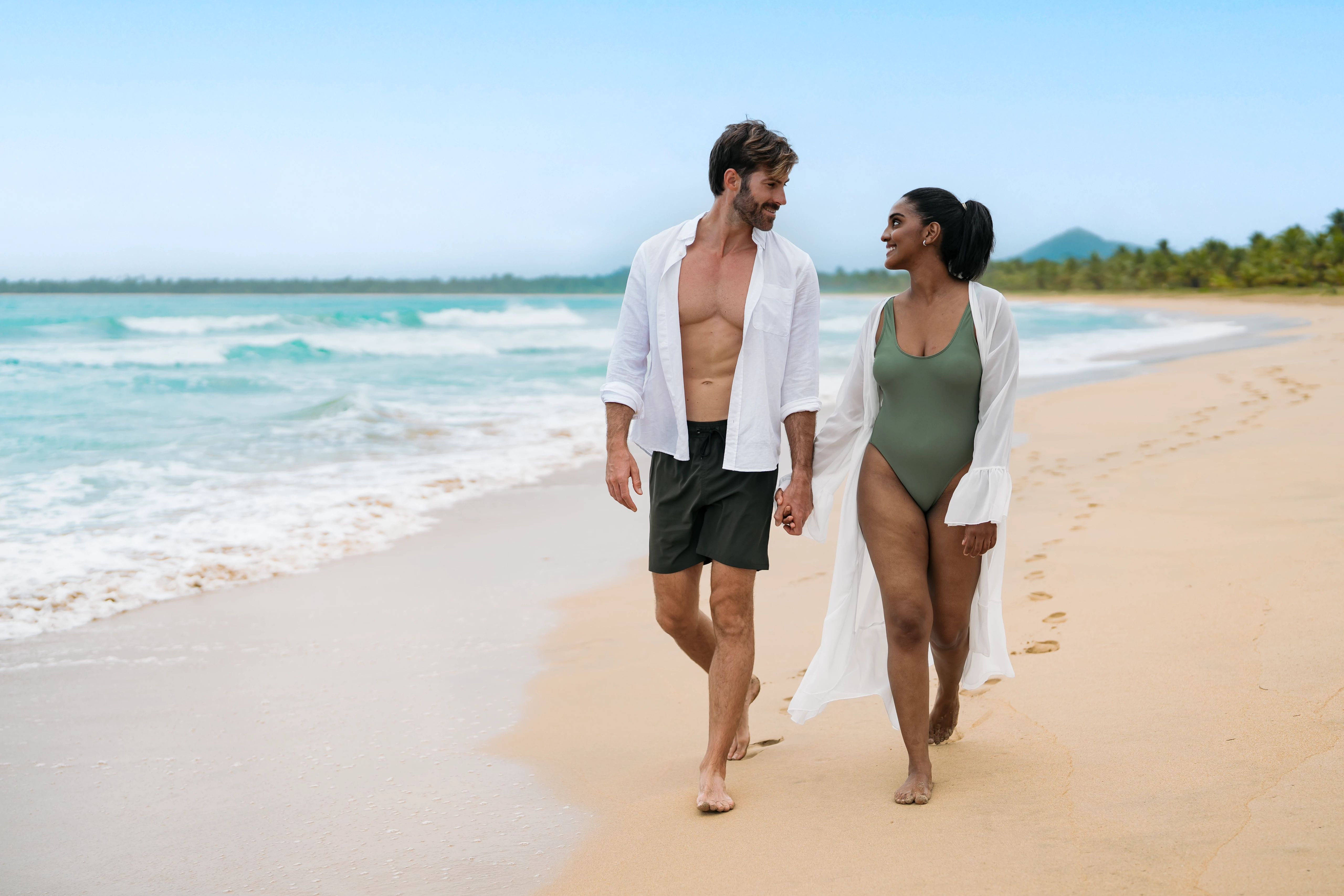 Pareja en la playa