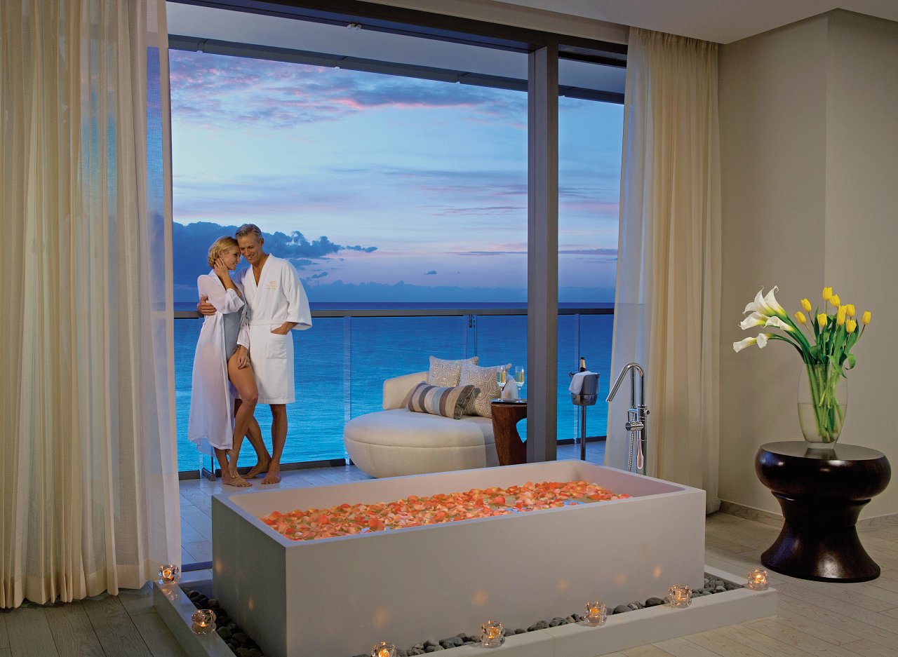 Baño Romántico en Suite